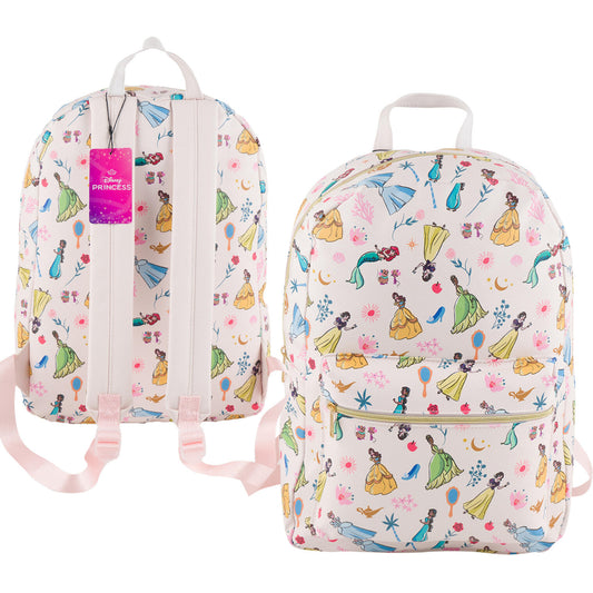 Disney Princess White Backpack 16"