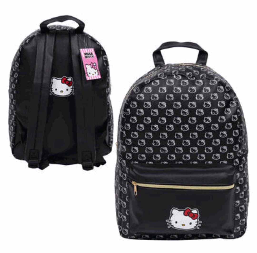 Hello Kitty Black Backpack 16"