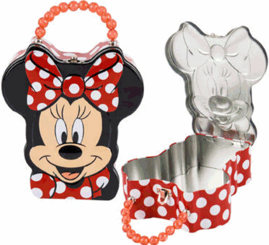 Red Minnie Head Shape Tin Purse